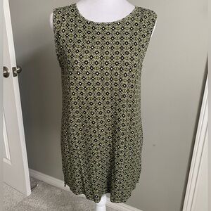 J. Jill Wearever Collection Patterned Tank Size Small